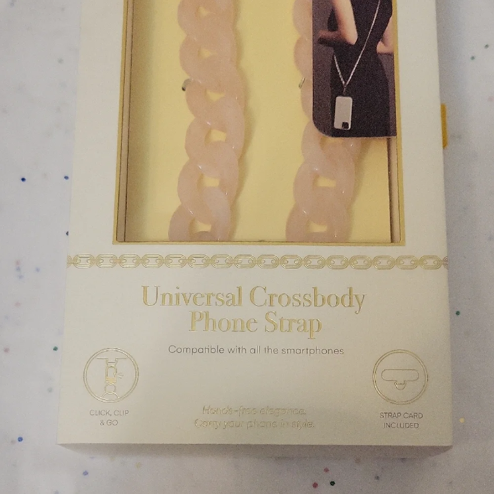Universal Pink Crossbody Phone Strap